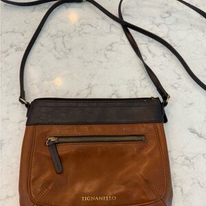 Tignanello Two-Tone Leather Crossbody Bag